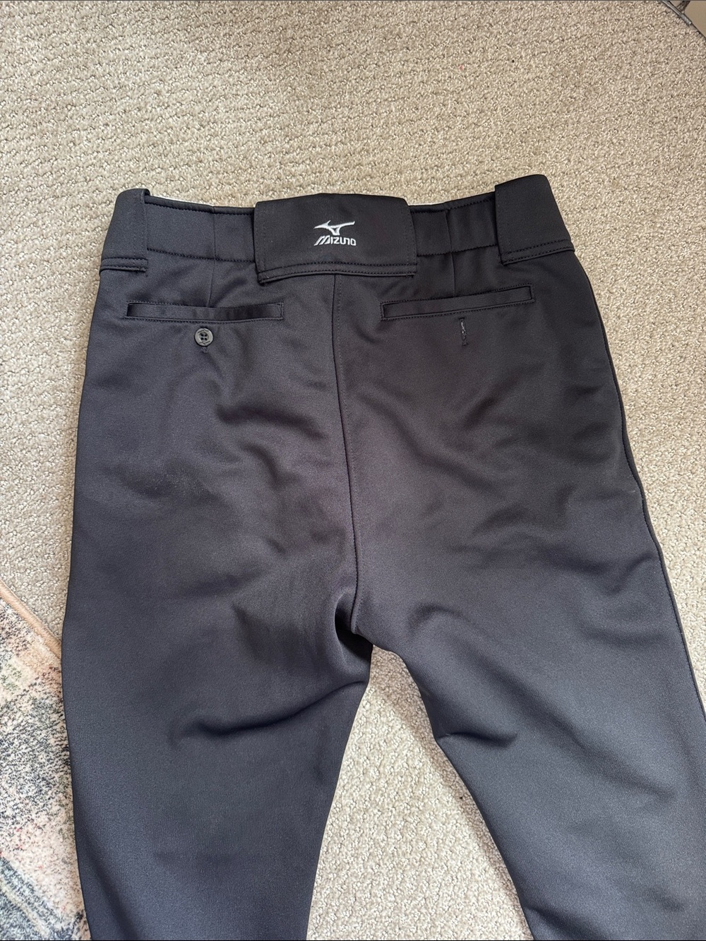 Mizuno Youth XXXL's Black Athletic Baseball Pants